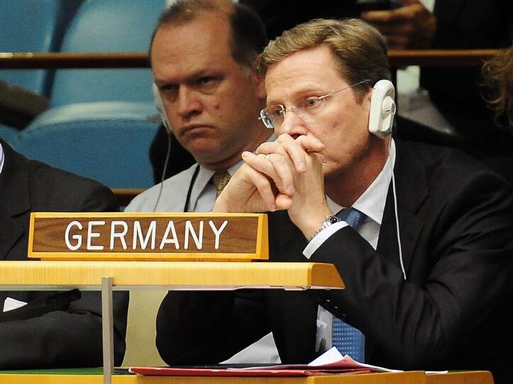 Bundesaußenminister Guido Westerwelle (FDP) wirbt in New York für die deutsche Kandidatur