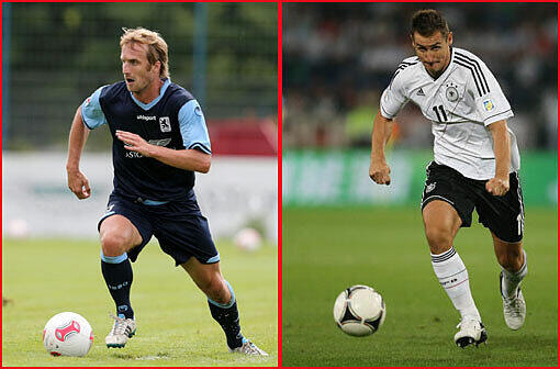 123 Länderspiele, 64 Treffer: Miroslav Klose (links) jagt den Rekord von Gerd Müller (68 Tore) und denkt wie Bierofka noch lange nicht ans Aufhören.