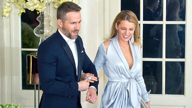 Ryan Reynolds und seine Frau Blake Lively im Weißen Haus Ryan Reynolds und seine Frau Blake Lively im Weißen Haus