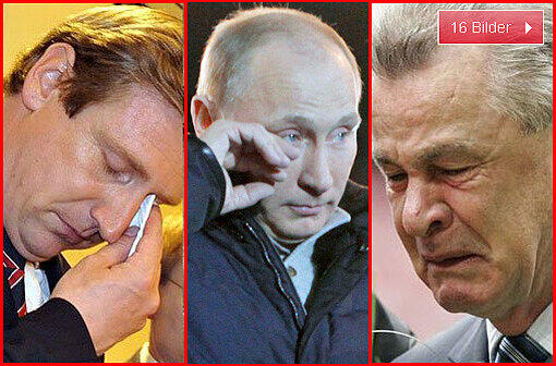 Vladimir Putin ist nur der jüngste Fall einer ganzen Reihe von weinenden Politikern und Sportlern. Welche Männer schon öffentlich Tränen vergossen haben.