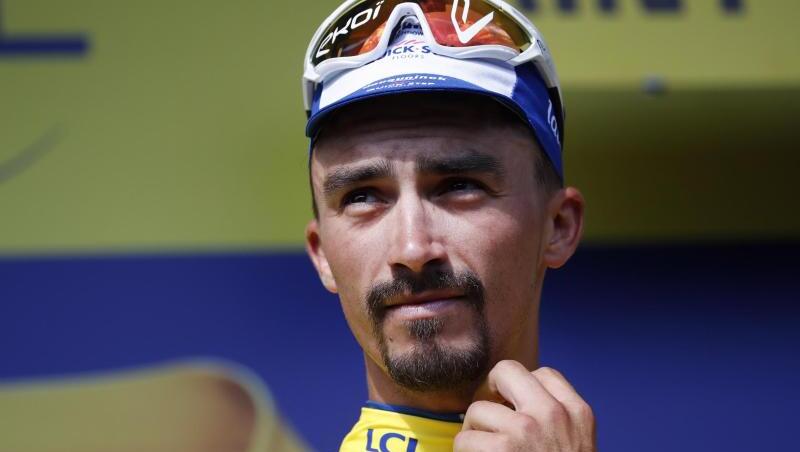 Fährt am 14. Juli im Gelben Trikot durch Frankreich: Julian Alaphilippe. Fährt am 14. Juli im Gelben Trikot durch Frankreich: Julian Alaphilippe.