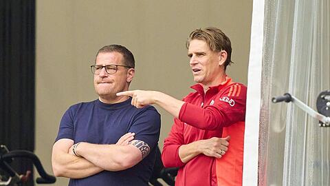 Die sportliche Führung des FC Bayern: Max Eberl (l.) und Christoph Freund.
