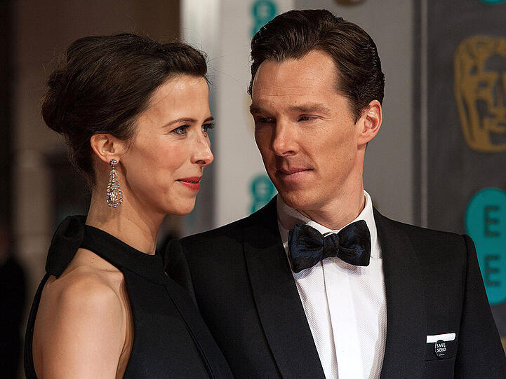 Frischgebackene Eheleute: Benedict Cumberbatch und seine Sophie