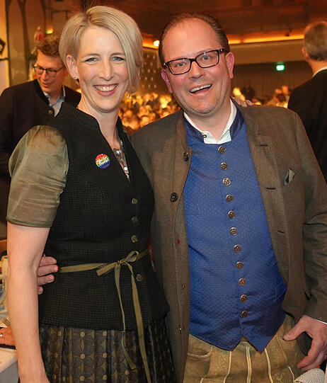 Nockherberg, Derblecken, 2. Bürgermeisterin Katrin Habenschaden und CSU-Fraktionschef Manuel Pretzl.