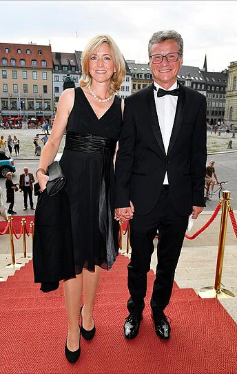 Kunstminister Bernd Sibler und Frau Michaela.