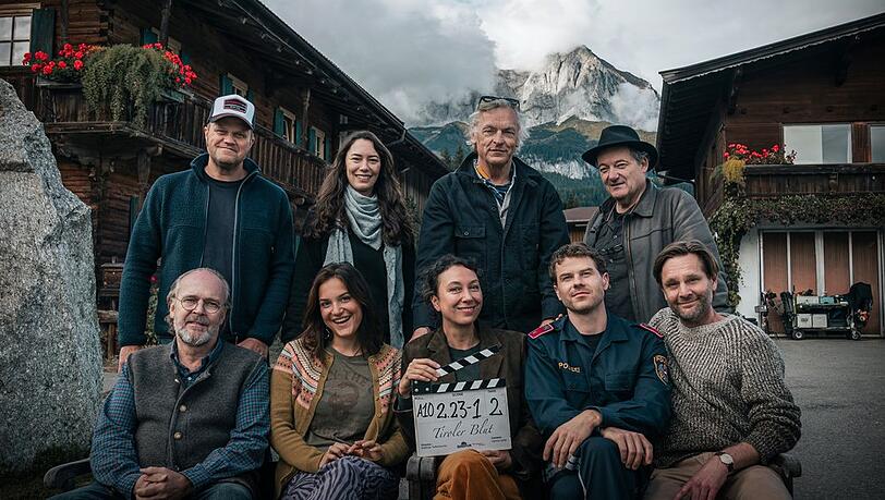 Neue Krimireihe "Tirolerblut" mit Hauptdarstellerin Ursula Strauss (u.M.) entsteht derzeit in Innsbruck.