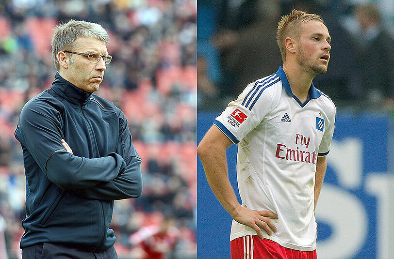 Maximilan Beister (rechts) spielte in den Planungen von HSV-Sportchef Peter Knäbel keine Rolle mehr.