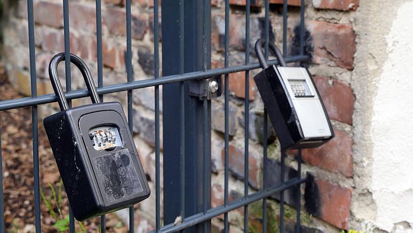 Schl&uuml;sselsafes: Ein sicheres Zeichen, dass hier Wohnungen untervermietet werden. (Symbolbild)