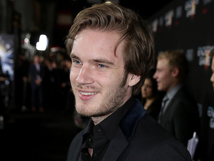 PewDiePie auf der Premiere von "Ender's Game" in Los Angeles
