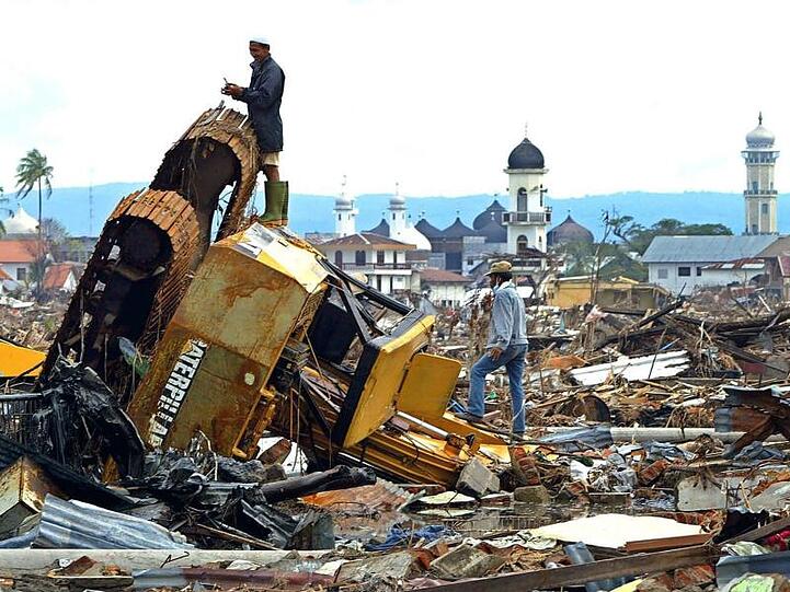 Die Insel Banda Aceh wurde am härtesten vom Tsunami getroffen.