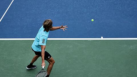Alexander Zverev aus Deutschland in Aktion.