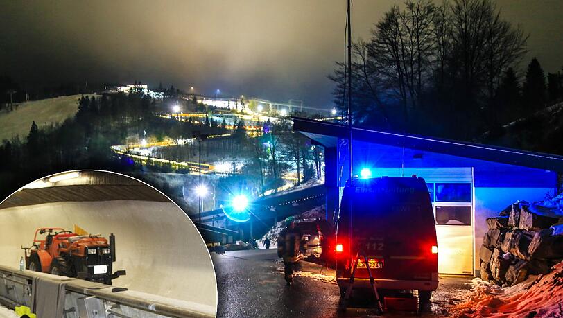 Im nordrhein-westfälischen Winterberg sind in der Nacht auf Samstag drei Männer mit einem Kinderschlitten durch den Eiskanal gefahren und auf einen abgestellten Traktor geprallt, wobei ein Mann starb und die beiden anderen schwer verletzt wurden. Im nordrhein-westfälischen Winterberg sind in der Nacht auf Samstag drei Männer mit einem Kinderschlitten durch den Eiskanal gefahren und auf einen abgestellten Traktor geprallt, wobei ein Mann starb und die beiden anderen schwer verletzt wurden.