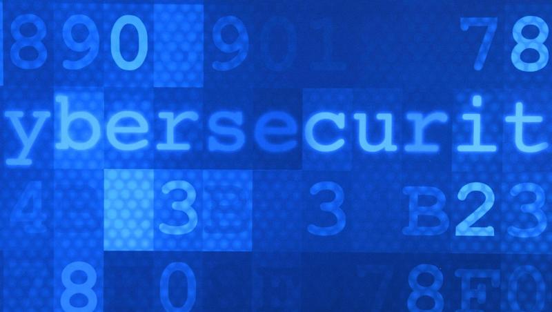 Das Wort "Cybersecurity" steht auf einem Plakat im Hasso-Plattner-Institut (HPI). Das Wort "Cybersecurity" steht auf einem Plakat im Hasso-Plattner-Institut (HPI).