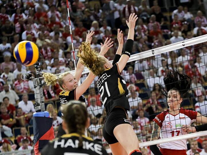 Deutschlands Volleyballerinnen zogen gegen Polen letztlich den Kürzeren.