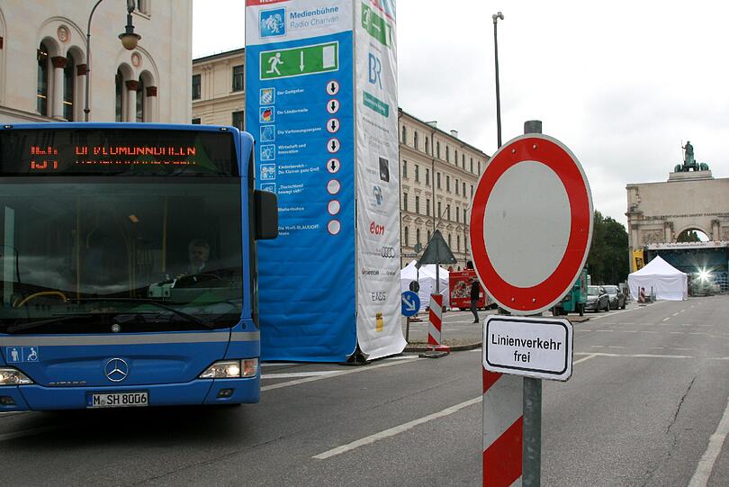 München bereitet sich für die große Feier zur Deutschen Einheit vor. Die Bilder