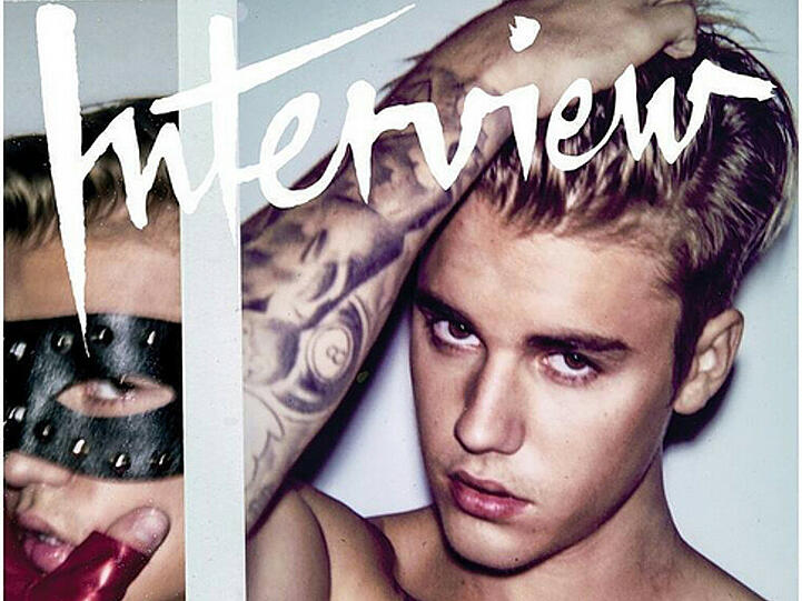 Musterschüler Justin Bieber auf dem Cover von "Interview"