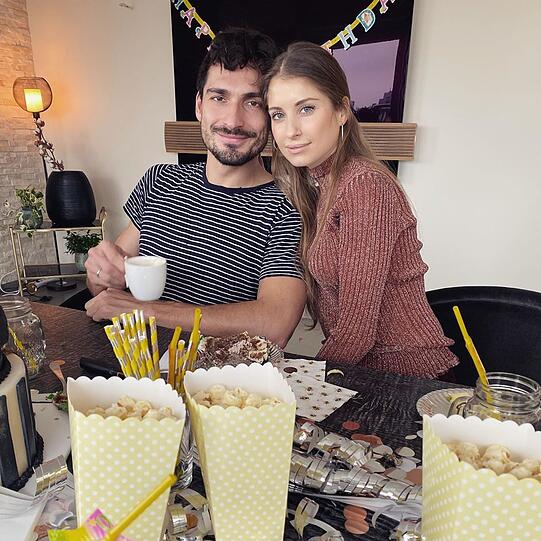 Cathy und Mats Hummels feiern erst in München, dann in Dubai.