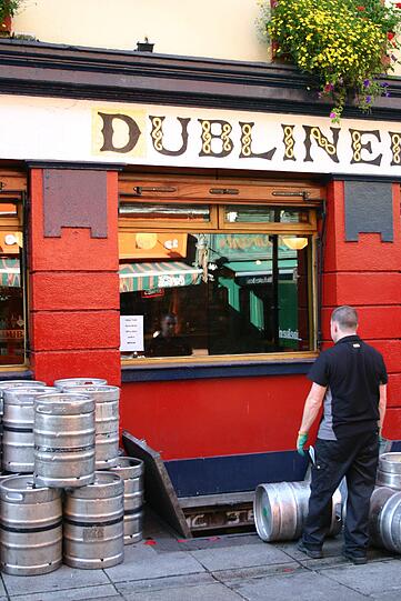 Temple Bar ist Dublins Szeneviertel.