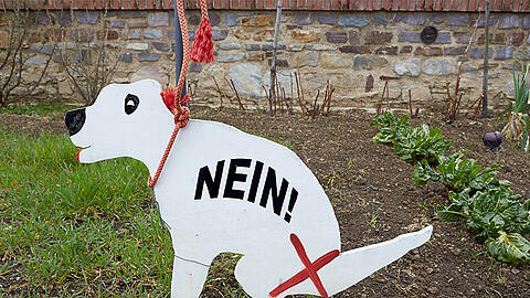 Plakativer geht&rsquo;s fast nicht: Dieses Schild klärt eindeutig, was hier untersagt ist.