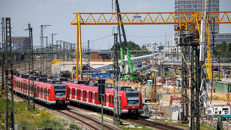 Die Baustelle zur 2. Stammstrecke in München.