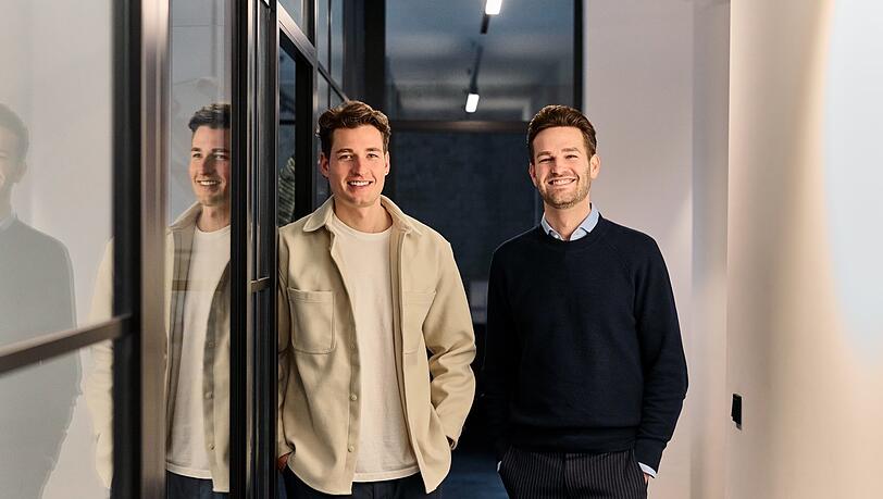 Die beiden Gründer der App "duso" (v.l.) Pascal Bernshaus und Maximilian Steiner.