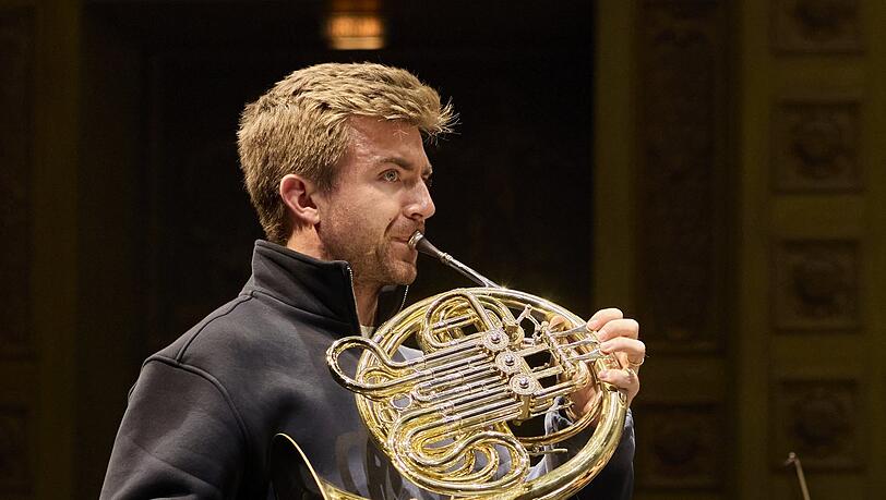 Der Hornist Ben Goldscheider. Der Hornist Ben Goldscheider.