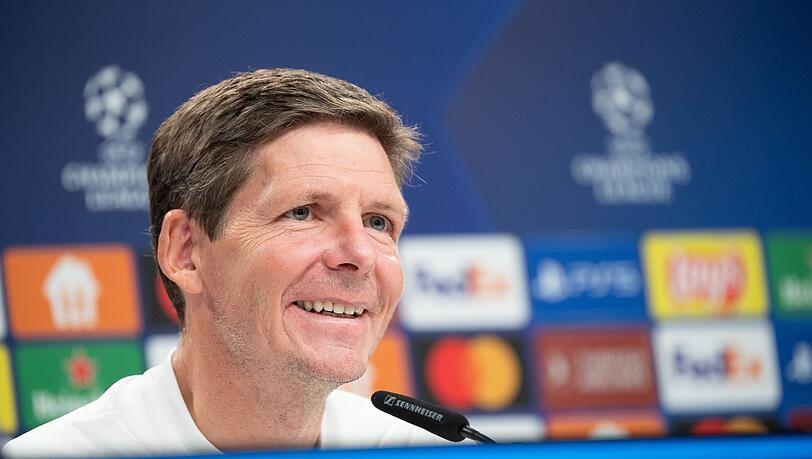 Für Frankfurts Trainer Oliver Glasner geht es gegen Sporting Lissabon nur um das Weiterkommen.
