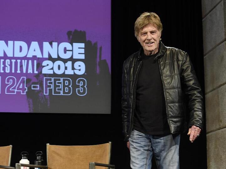 Robert Redford kommt zur Eröffnungspressekonferenz des Sundance Filmfestivals.