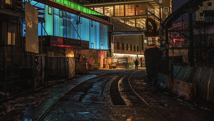 Bald Moderna-Standort: ein abendlicher Blick ins Werksviertel.