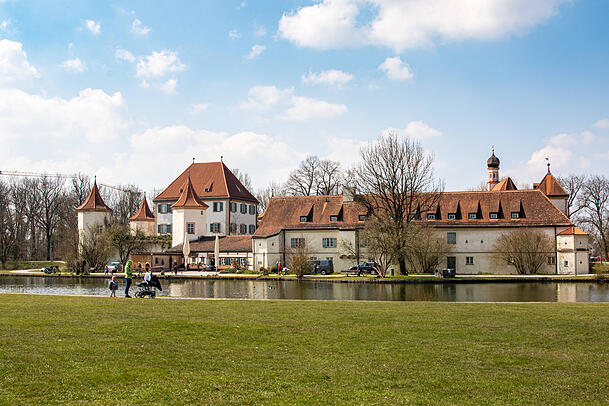 Das Schloss Blutenburg in Obermenzing,