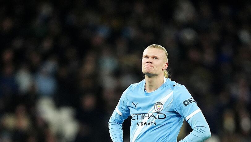 Hatte das Nachsehen: Manchesters Superstürmer Erling Haaland.