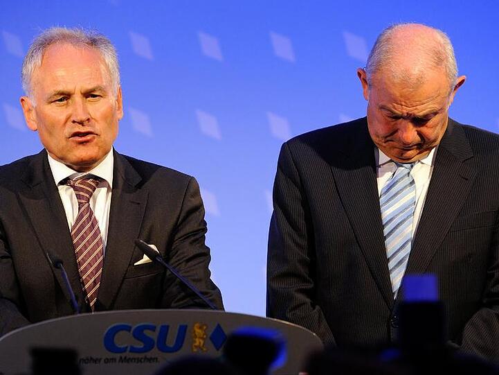 Erwin Huber und Günther Beckstein wurden auch in Nürnberg abgestraft.