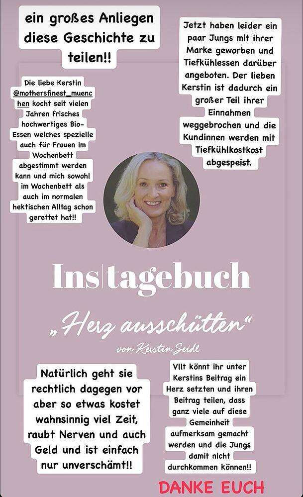 In ihrer Instagram-Story macht Miriam Neureuther auf eine unschöne Erfahrung der Unternehmerin Kerstin Seidl aufmerksam.