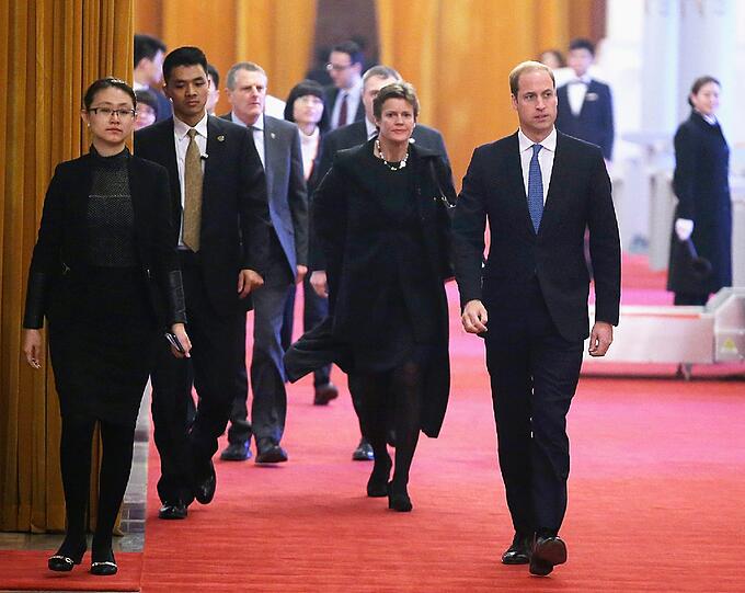 Prinz William bei seinem Besuch in China