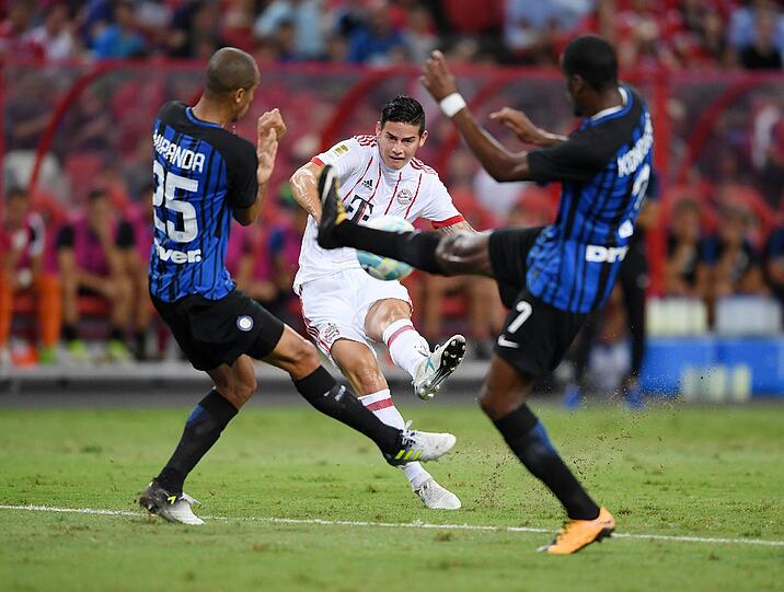 Weitere Bilder vom Test des FC Bayern gegen Inter Mailand.