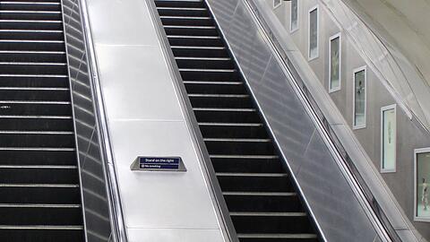 Hier rutschte James Bond: In "Skyfall" ist diese Rolltreppe Schauplatz eines Stunts von Daniel Craig (Archivbild).