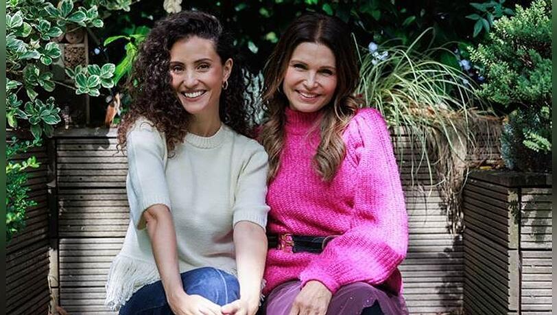 Nadine Menz (li.) und Tabea Heynig am "Unter uns"-Set.