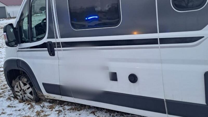 Das gestohlene Wohnmobil aus München. Das gestohlene Wohnmobil aus München.