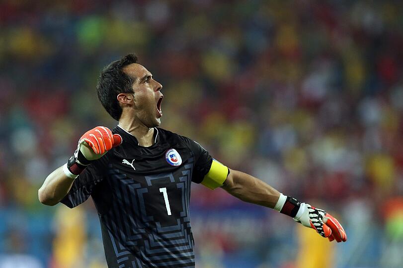 Claudio Bravo beim WM-Duell zwischen Chile und Spanien.
