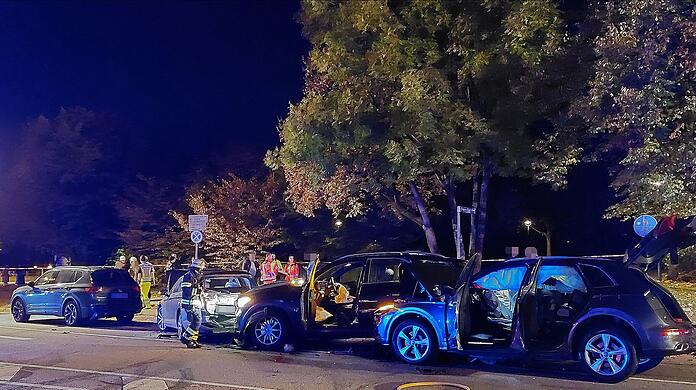 Bei dem schweren Unfall in Giesing wurden 9 Personen verletzt.