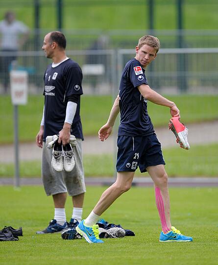 Sprinten steht bei den Löwen auf dem Programm: So hart schuften die Spieler im Trainingslager in Oberstaufen.