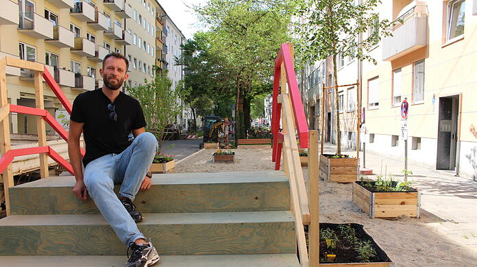 Designer Marco Kellhammer hat der AZ vorab gezeigt, was sich diesen Sommer auf der Kolumbusstraße in München tut.