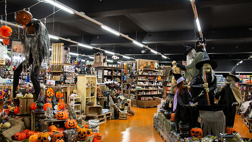 Der Horror-Shop Superstore ist bekannt fur seine außergewohnlichen Grusel- Dekorationen mit viel Liebe zum Detail. Der Horror-Shop Superstore ist bekannt fur seine außergewohnlichen Grusel- Dekorationen mit viel Liebe zum Detail.