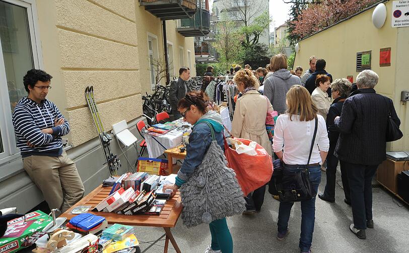Hofflohmarkt in der Metzstraße