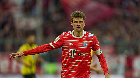 Erzielte beim Einstand von Thomas Tuchel gleich zwei Tore gegen Borussia Dortmund: Bayerns Routinier Thomas Müller.