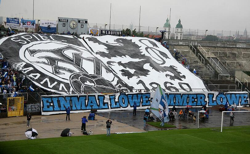 ... und hier im alten Grünwalder Stadion.