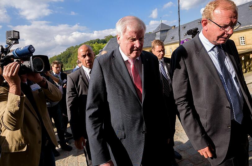 Herbstklausur der CSU-Fraktion: Horst Seehofer kommt auf Kloster Banz an.