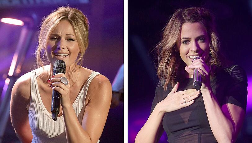 Die Bildkombo zeigt Helene Fischer und Vanessa Mai (Archivfotos).