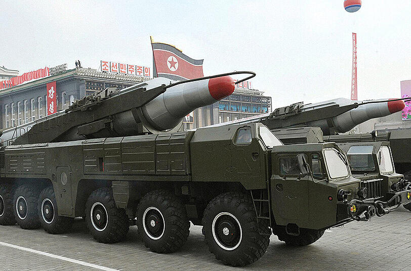 Nordkorea soll Südkorea mit einer Rakete beschossen haben.