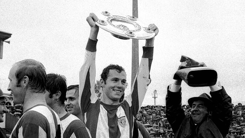 Er feierte im Gr&uuml;nwalder Stadion bereits die Meisterschaft: Franz Beckenbauer.